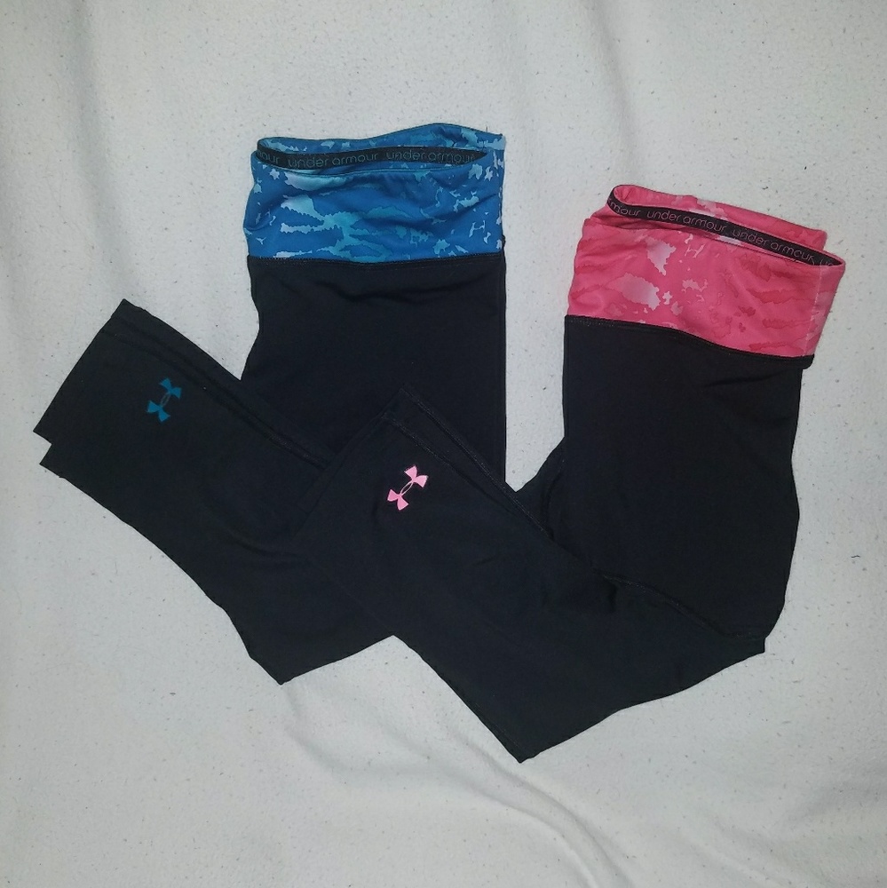 2 under armour capri tights
